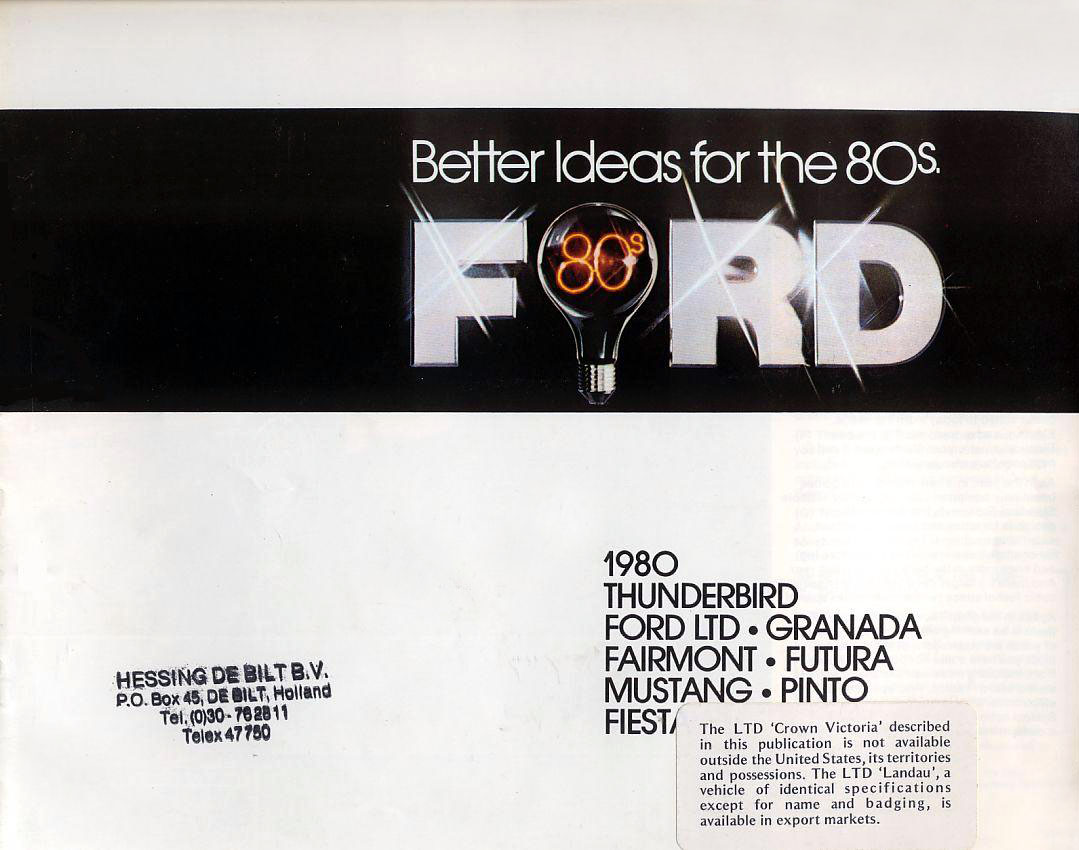 1980 Ford Full Line Brochure